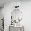 3-Light Modern Vanity Light Fixture for Bathroom, Matte Black and Brass Wall Sconce with Glass Shades - 4 of 4