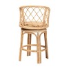 bali & pari Ayu Rattan Swivel Counter Stool Natural - 3 of 4