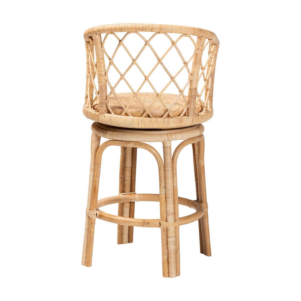 bali & pari Ayu Rattan Swivel Counter Stool Natural - thumbnail 3