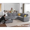 AMERLIFE Sectional Sofa with USB Ports& Storage - 4 of 4
