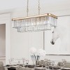 BAOURE Gold Crystal Chandeliers 11-Light Contemporary Ceiling Pendant Light Fixture for Kitchen Island Living Room - 4 of 4