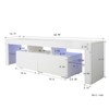 Modern TV Stand For TVs Up to 70", Entertainment Center with Storage Drawer, Media Console Table for Living Room Bedroom Office - 3 of 4