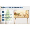 COZONY Large Hamster Cage with Legs, Chew Proof Acrylic Window & Openable Top, Spacious Habitat for Hamster Guinea Pig Chinchilla - 2 of 4