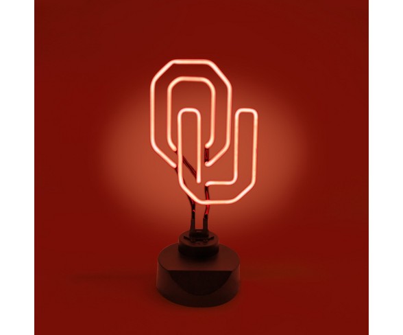 NCAA Oklahoma Sooners Table Top Neon Logo Light