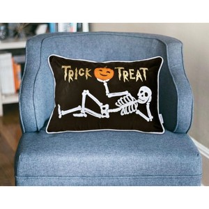 Kumasinova Square/Rectangle Halloween Throw Pillow,Bed Pillows with Various Patterns Embroidery,Festive Decorative Pillows for Bed&Fall Seasonal Decor - 1 of 4