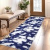 Modern Abstract Runner Rug,Washable High-Pile Non-Slip Shaggy Accent Carpet, No-Shedding Indoor Floor Cover for Hallway,Living Room, Patio - 4 of 4