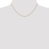 Black Bow Jewelry 1mm, 14k Yellow Gold, Singapore Chain Necklace - 2 of 4