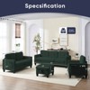Mjkone 76" Comfort L-Shaped Sectional Sofa Set,Corduroy 3-Seater with Moveable Storage Ottoman/Loveseat/Single Sofa Couch - 4 of 4