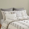 3Pcs Boho Style Cotton Comforter Set, Jacquard Striped Design Oeko-Tex Certified Bed Set, Farmhouse Decor Style Bedding Set with Matching Shams - 3 of 4