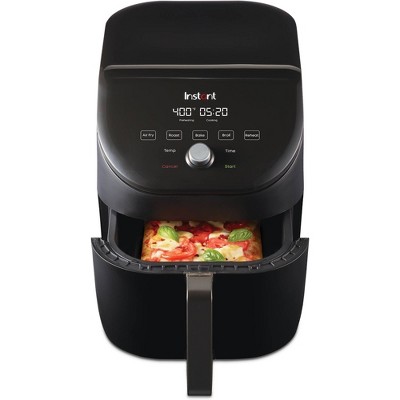 Powerxl 6qt Vortex Pro Plastic/stainless Steel Airfryer Black : Target