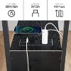 Bedside Table Coffee Table with Charging Station, Narrow Table with 2 Drawers, USB Ports and Power Sockets, Stable and Sturdy, Black - 4 of 4