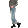 Women's Straight Leg Cuffed Jean - MIOU MUSE - 3 of 3