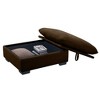 Sapphtopaz Storage Ottoman Bench, Entryway Benches with Cushions, Modular Sofa Set, Corduroy Fabric Ottomans Footrest to Combine with Sofa - 2 of 4