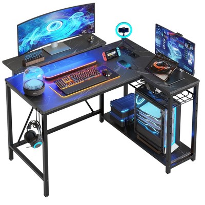 Bestier Small Gaming Desk with Power Outlets