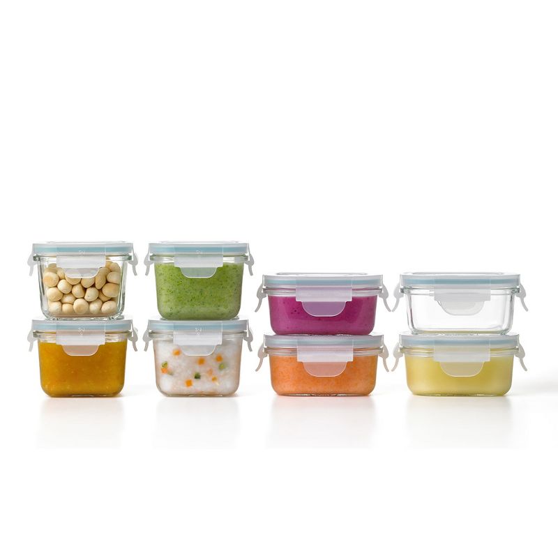Glasslock Homemade Baby Food BPA Free Glass Storage Containers, 4 of 7