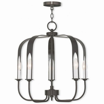 Livex Lighting Addison 5 - Light Chandelier in  English Bronze