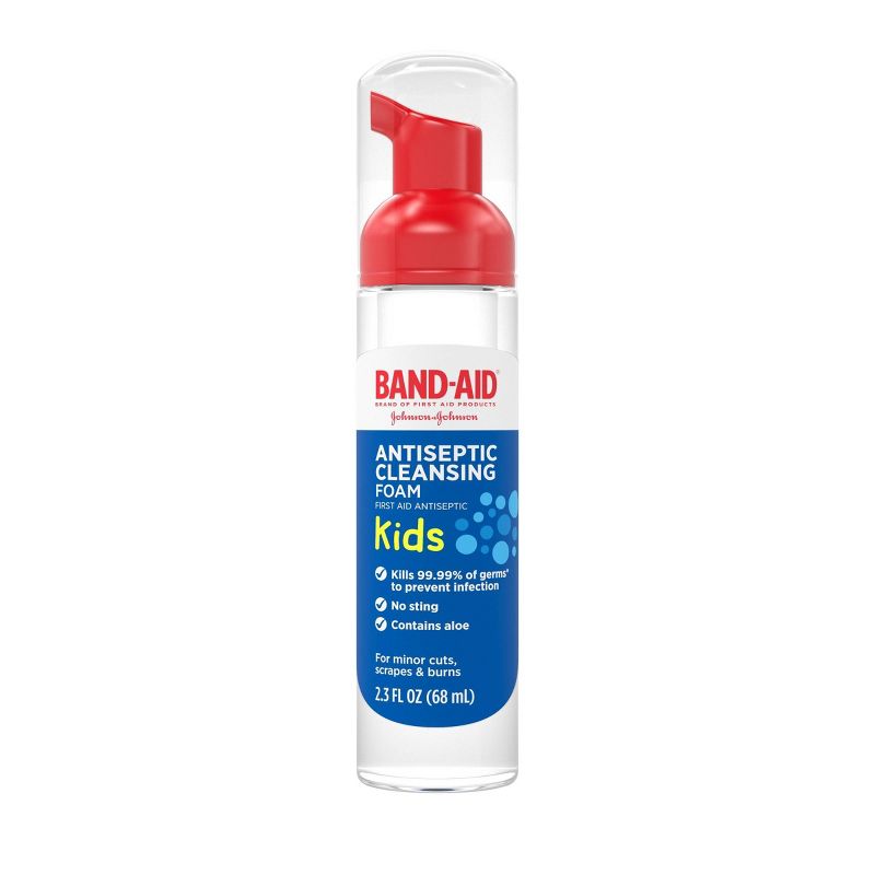 Band-Aid Kids&#39; Antiseptic Cleansing Foam - 2.3 fl oz, 1 of 8