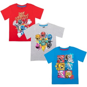 Power Rangers 3 Pack Graphic T-Shirts Toddler - 1 of 4