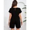 Clearlove Maternity Short Sleeve Romper Women Loose Casual Jumpsuit with Pockets - 4 of 4