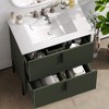 JUJABU 30" Bathroom Vanity with Ceramic Sink and Full-Extension Drawers - 3 of 4
