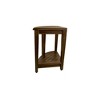 23" SnazzyCorner Tall Teak Shower Shelf Dark Brown - DecoTeak: Rectangular, Spot Clean, No Assembly Required - 3 of 4