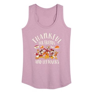 Women's - Disney - Friends And Leftovers Graphic Racerback Tank - 1 of 4