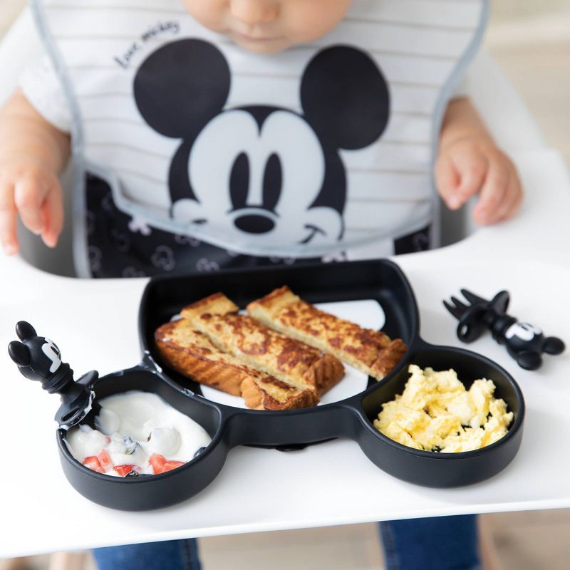 Bumkins Silicone Grip Dish - Mickey Mouse, 3 of 7