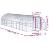 vidaXL Chicken Coop Battery Cage Hen Enclosure Chicken House Galvanized Steel - 4 of 4