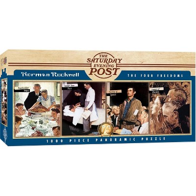 MasterPieces Inc Norman Rockwell The Four Freedoms 1000 Piece Panoramic Jigsaw Puzzle