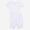 Leveret Matching Family Pajamas – Solid White – 100% Cotton – Customizable for Personalization - 2 of 4