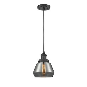 Fulton - 1 Light Cord Hung Mini Pendant In Industrial Style-10 Inches Tall and 7 Inches Wide - 1 of 1