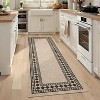 Rug Ultra-Thin Low Pile Lightweight Non-Slip Hallway Kitchen Runner with Non-Shedding Backing for Bedroom - 3 of 4