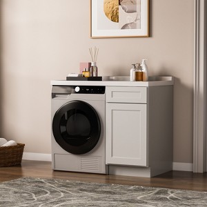 Kitchen Base Cabinet, Unassembled Cabinet with Adjustable Shelf without Top - 1 of 4