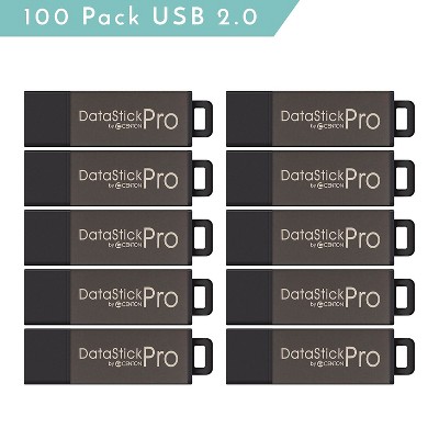 Centon MP Valuepack USB 2.0 Pro Flash Drive Gray 8GB Capacity 100/Pack (S1-U2P1-8G100PK) 