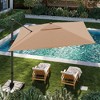 Decksplore 9 Feet /10Feet Cantilever Umbrella Aluminum Offset Umbrella with 360-degree Rotation - 2 of 4