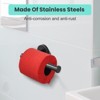 WOWOW Brushed Nickel Wall-Mount Single Arm Toilet Paper Holder for Bathroom, Washroom in Stainless Steel - 3 of 4