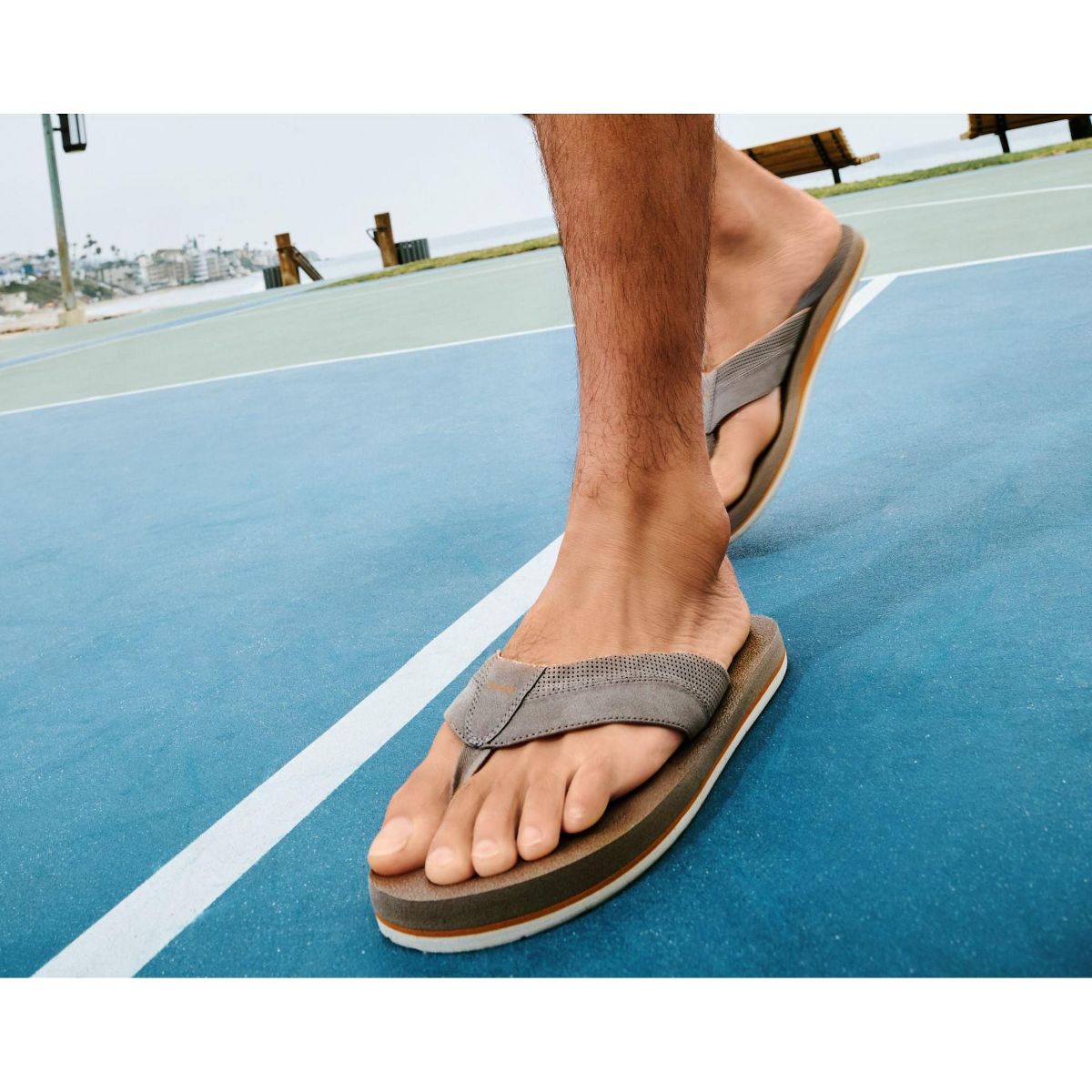Sanuk Men's Beer Cozy IV Memory Foam Flip Flop Sandals - thumbnail 6