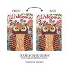 Fall Owl Welcome Garden Suede Flag - 3 of 4
