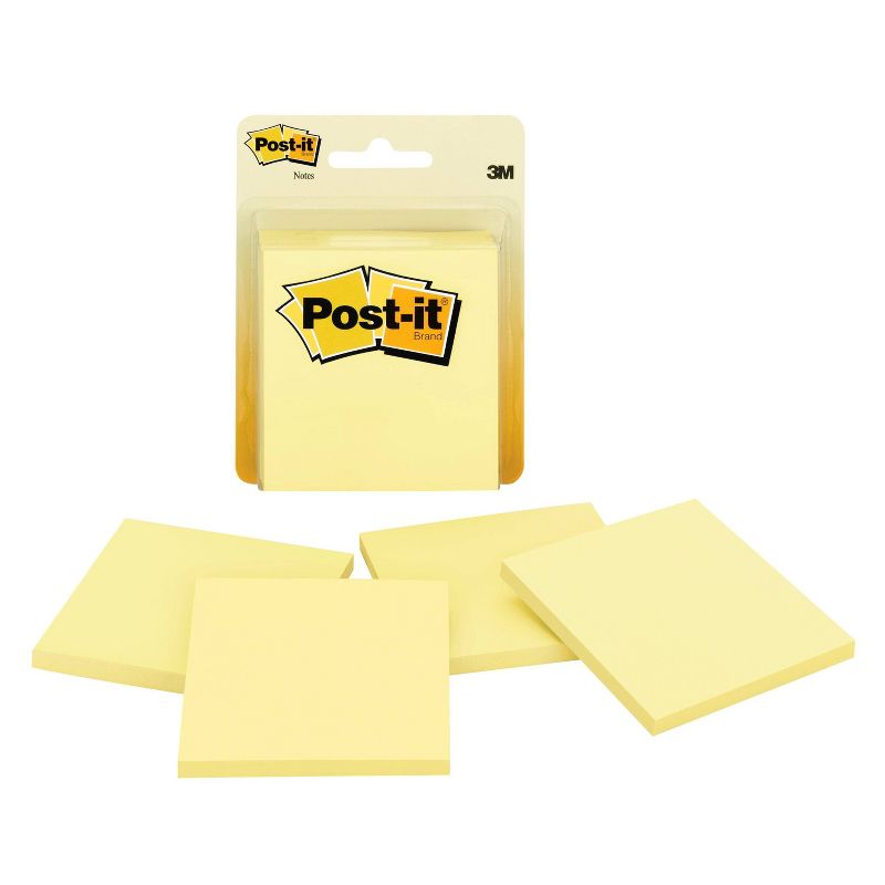 Post-it Notes 4pk 3&#34; x 3&#34; 50 Sheets/Pad - Canary Yellow, 1 of 18