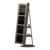 Dolonm Standing Jewelry Cabinet with Full-Length Mirror, Lockable Storage - 3 of 4