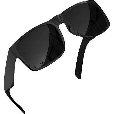 grinderPUNCH XL Polarized Oversized Sunglasses  Lightweight Men's Big Wide Head UV Protection for Sports, Driving, Fishing  Large Face Fit (Matte)