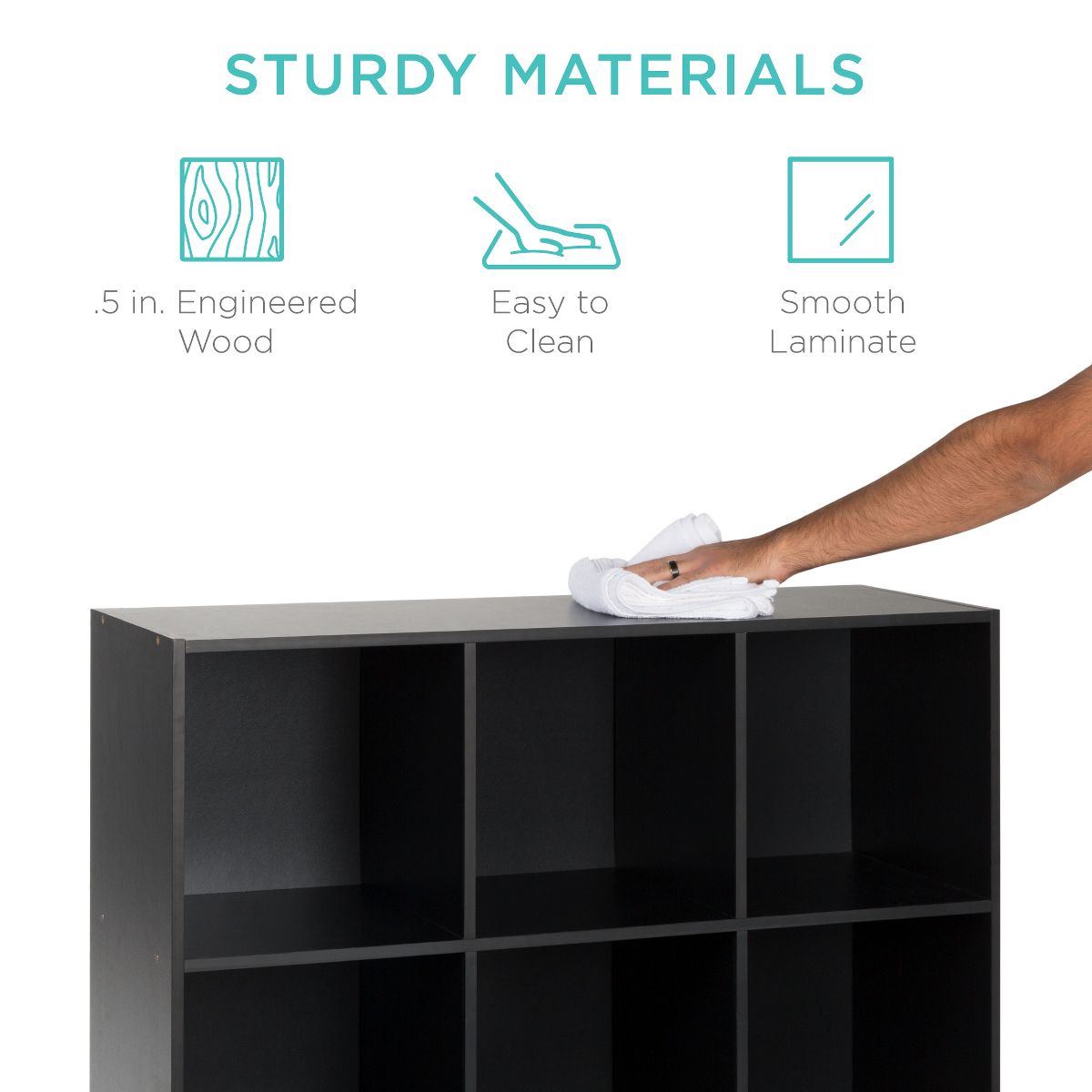 Best Choice Products Cube Bookshelf w/ Removable Back Panels - thumbnail 6