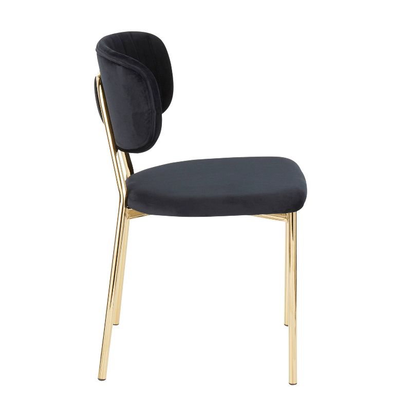 Set of 2 Bouton Contemporary Glam Chair - LumiSource, 3 of 13