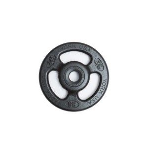 York Barbell ISO-Grip Weight Plates Durable Multi-Grip Fitness Plates for Home Gym School and Commercial Use - 1 of 1