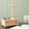 Juvale Unfinished Wood Home Decor Standing Table Cross (3 Pack) - 2 of 4