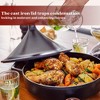 Alva Nori Enameled Cast Iron Tagine Pot 3 Qt Nonstick Moroccan Pot, Non Toxic Dutch Oven, Compatible with All Stovetops, Oven Safe & Induction Safe - 3 of 4