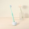 Unique Bargains Bathroom Round Mini Ceramic Toothbrush Holder 1.65"x1.18" - 4 of 4