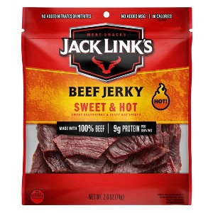 Jack Links Sweet & Hot Beef Jerky - 2.6oz - 1 of 4