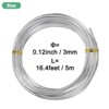 Unique Bargains Trunk Holding Aluminum Gardening Bonsai Training Wire 1 Roll - 2 of 3
