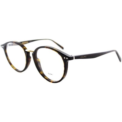 Celine Twig Arch CL41406 086 Unisex Round Eyeglasses Dark Havana 50mm